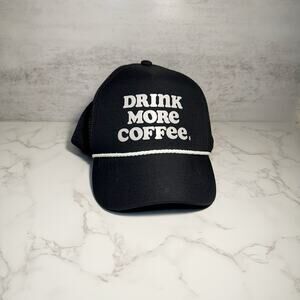 Drink More Coffee Dutch Bros Coffee Cap Hat Adult Men Trucker Meshback Snapback